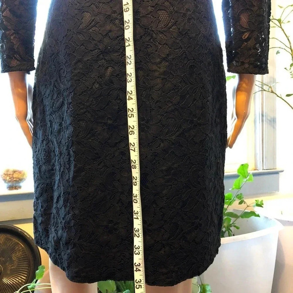 J.Crew women Black Lace Dress Size 4 Like New Conditions - Picture 4 of 11